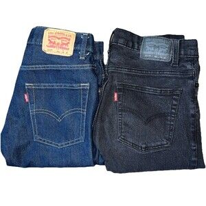 Boys Levi’s 511 Slim Lot Of 2 - Blue And Black - Size 16 Regular